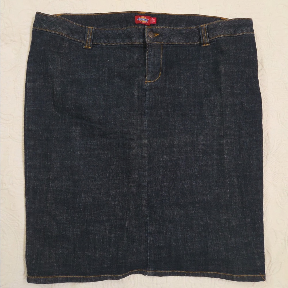 Dickies Women's Dark Denim Pencil Skirt